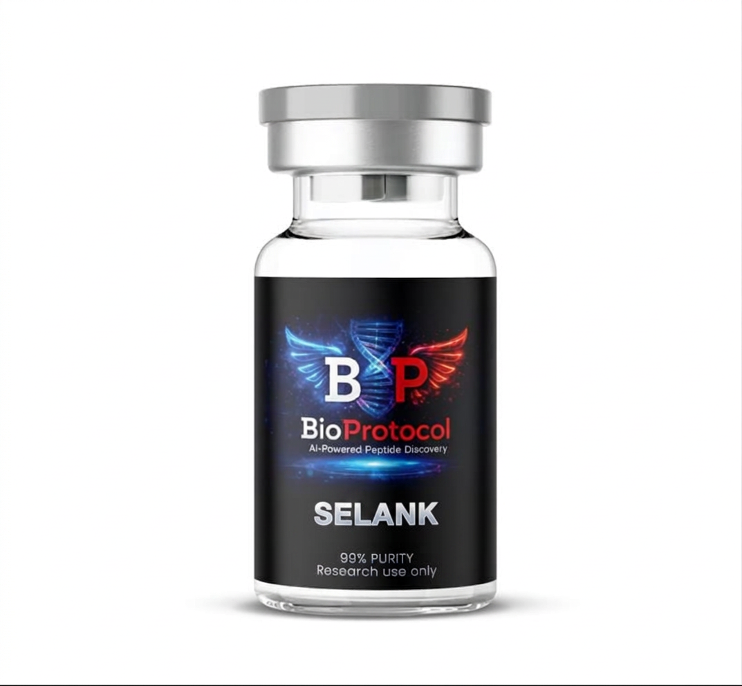 Selank research peptide vial
